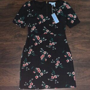 NWT Draper James Black Floral V Neck Dress 4